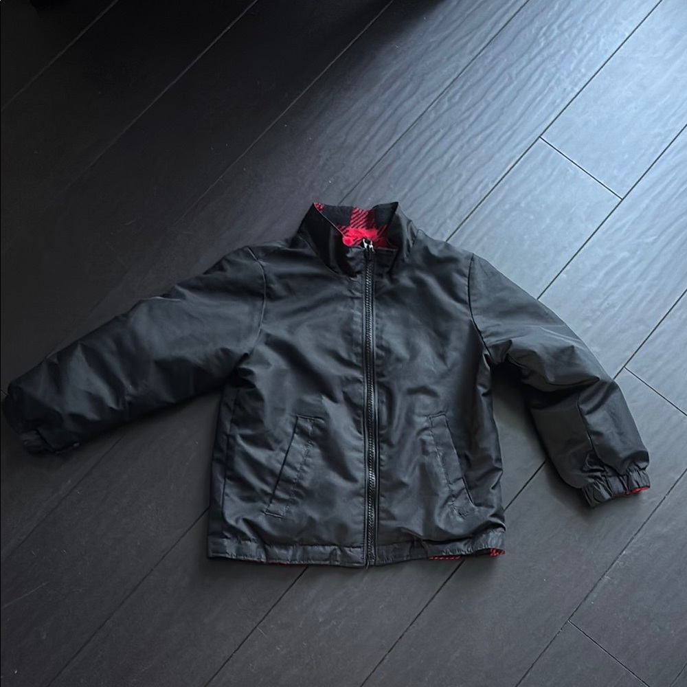 Wonderkids Black and Red Raincoat Lightweight Durable Design